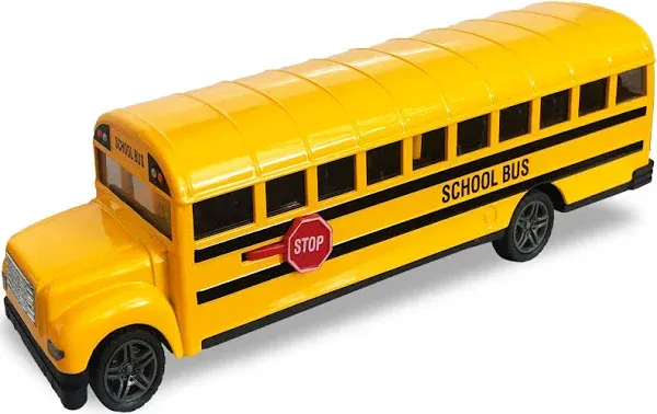 ArtCreativity Diecast Yellow School Bus Toy