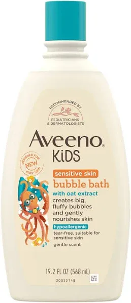 Aveeno Kids Sensitive Skin Bubble Bath with Oat Extract