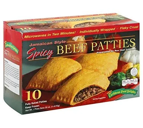 Caribbean Food Delights, Inc Jamaican Style Baked Spicy Individually Wrapped Patties