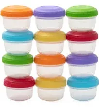 WeeSprout Baby Food Containers - Small 4 oz Containers with Lids, Leakproof &amp;...