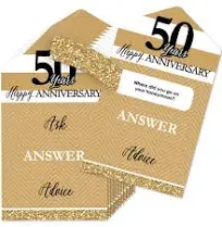 Big Dot of Happiness We Still Do 50th Wedding Anniversary Anniversary Party Game Pickle Cards Advice 