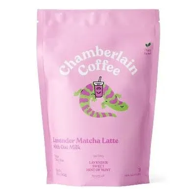 Chamberlain Coffee Lavender Matcha Latte with Oat Milk 10oz Pouch Dairy Free