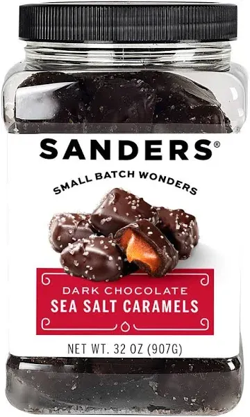 Sanders Dark Chocolate Sea Salt Caramels - 36 Ounces (2.25 Pounds)