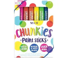 Ooly Chunkies Paint Sticks Set of 12