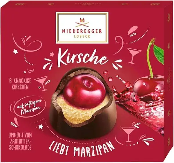 Niederegger Cherry on Marzipan Praline - 102G/3.55 oz