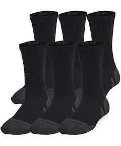 Under Armour Kids' Youth Training Cotton Crew Socks (6 Pairs)