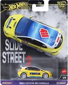 2024 Hot Wheels Premium Car Culture Slide Street 2 2023 Toyota GR Corolla Rain-X