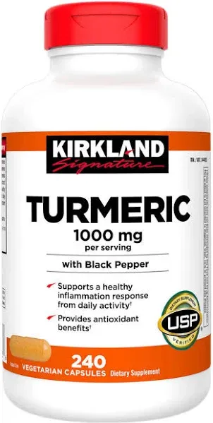 Kirkland Signature Turmeric With Black Pepper 1000 mg (1 lbs)