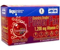 Trace Minerals | Power Pak Electrolyte Powder Packets | 1200 mg Vitamin C, Zinc, Magnesium | Boost Immunity, Hydration and Natural Energy | Acai Berry | 30 Packets