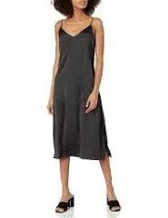 The Drop Women's Ana Silky V-Neck Midi Slip Dress