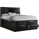 Coaster Briana Eastern King Platform Storage Bed Black Model 202701KE