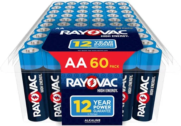 Rayovac High Energy Alkaline Batteries, AA - 30 count