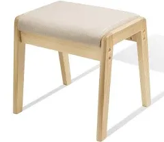 HOUCHICS Vanity Stool Ottoman Foot Stool