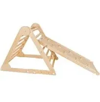 Little Partners Learn N Climb Triangle - Soft White / Natural (Fully Assembled)