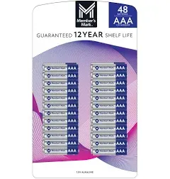 (48 Batteries ) Member&#039;s Mark Alkaline AAA Batteries  2035 EXP