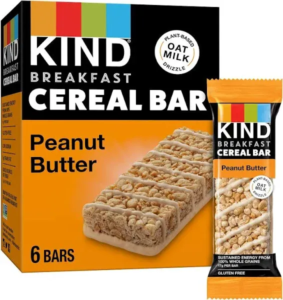 2X - Kind Breakfast Peanut Butter Bars - 10.58oz