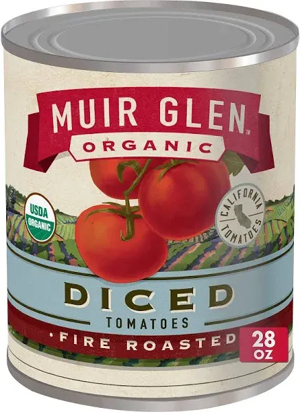 Muir Glen Tomatoes Organic Diced Fire Rosted - 14.5 Oz