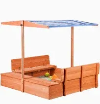 Agitree Kids Wooden Sandbox