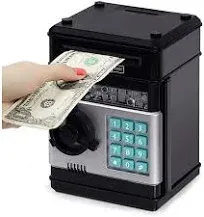 Refasy Piggy Bank Cash Coin Can ATM Bank Electronic Coin Money Bank for Kids-Hot Gift