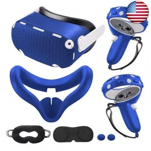 KANG YU Compatible with Oculus Quest 2 Accessories Silicone Face Cover