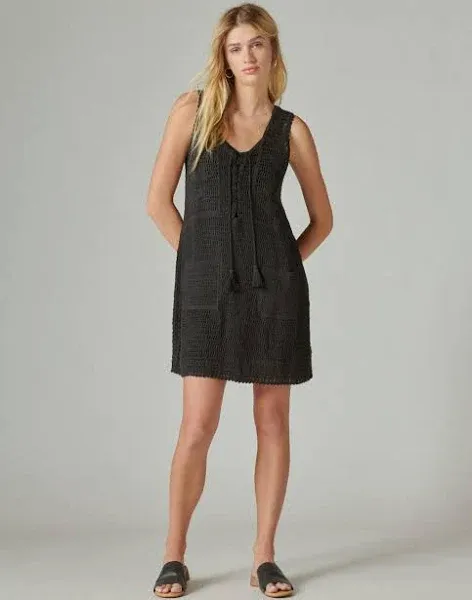 Lucky Brand Women's Crochet Baja Tunic Dress