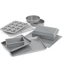 Calphalon 10-Piece Nonstick Bakeware Set, Includes Baking 10-pc, Silver 