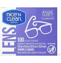 Lens Cleaning Wipes Pre-Moistened Eye Glasses Computer Optical Lens Cleaner 100P