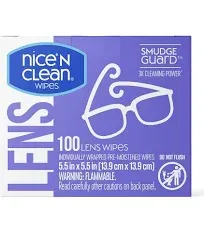 Nice 'N Clean SmudgeGuard Lens Cleaning Wipes