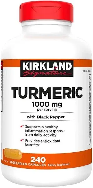 Kirkland Signature Turmeric 1000 mg 240 Capsules