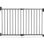 Munchkin® Push to Close™ Baby Gate, Hardware Mounted Safety Gate for Stairs, Hallways and Doors, Extends 28.5" to 45" Wide, Metal, Dark Grey