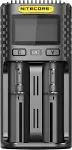 Nitecore UM2 Intelligent USB Dual-Slot Charger for Li-Ion, Ni-CD, and Ni-MH