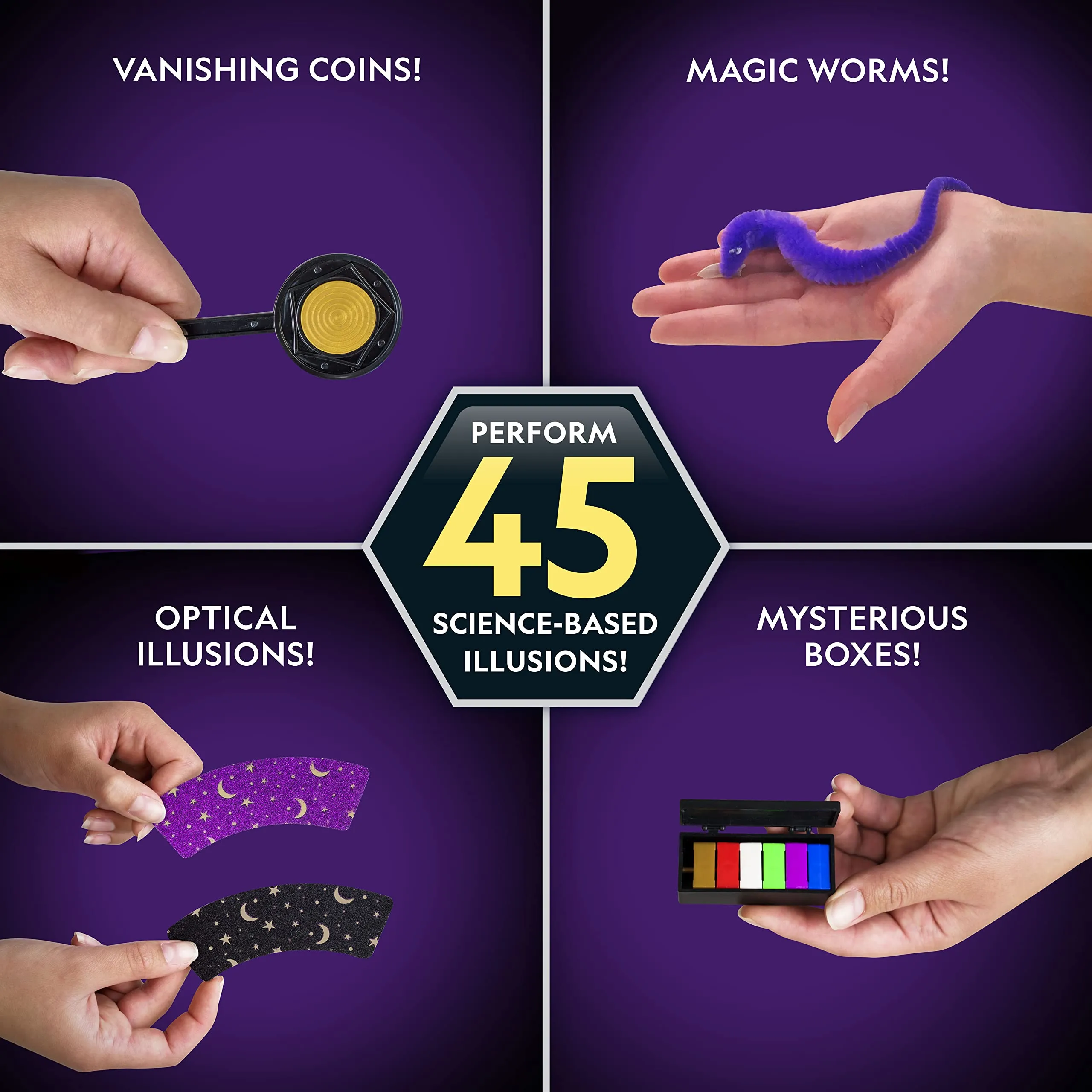 NATIONAL GEOGRAPHIC Kids Magic Set - 45 Magic Tricks for Kids to Perform with St