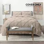 Nestl Pinch Pleat 3-Piece Duvet Cover Set Steel Blue Twin 2 Piece