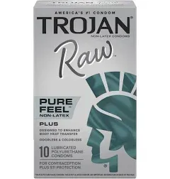 Trojan RAW Pure Feel Non Latex Condoms