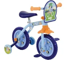 Bluey 10&#034; Training Bike Balance/Pedal Stabilisers Adjustable Height  Kids 2+