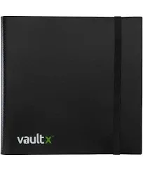 Vault X Binder - 12 Pocket Trading Card Album Folder - 480 Side Loading Black 