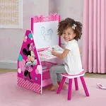 Girls Minnie Mouse Kids Desk Easel Play Station Arts Crafts Drawing Storage New