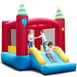 BOUNTECH Inflatable Bounce Castle Kids Jumping Bouncer Indoor Outdoor Blower Excluded