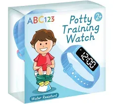 ABC123 Potty Training Watch - Baby Reminder Water Resistant Timer for Pink 