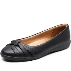 DREAM PAIRS Women’s Ballet Flats, Comfortable Round Toe Slip on Dressy Work Office Shoes with Arch Support