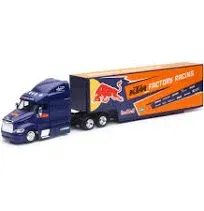 New-Ray Toys 1:43 Scale Peterbilt 387 Red Bull KTM Race Logo Van 15973