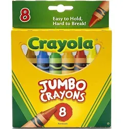 Crayola 8 Jumbo Crayons Lot of 2