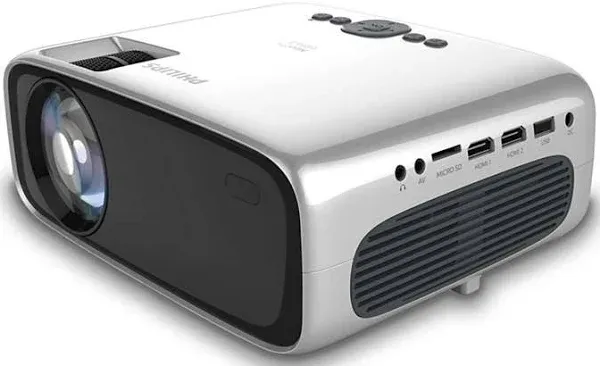 Philips NeoPix Easy+ Projector, Wi-Fi Screen Mirroring, Built-in Media Player