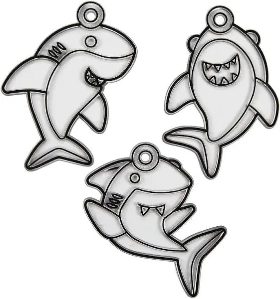 Fun Express Shark Suncatchers Craft Supplies