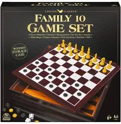 10 Classic Games Set, Chess, Backgammon, Checkers, etc. Brand New In Box