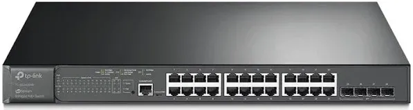 TP-Link JetStream 28-Port Gigabit L2 Managed Switch with 24-Port PoE+ TLSG3428MP