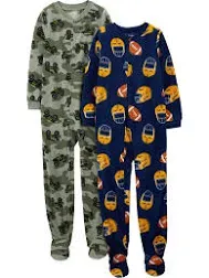 Simple Joys by Carter's Kids' Holiday Loose-fit Flame Resistant Fleece Footed Pajamas