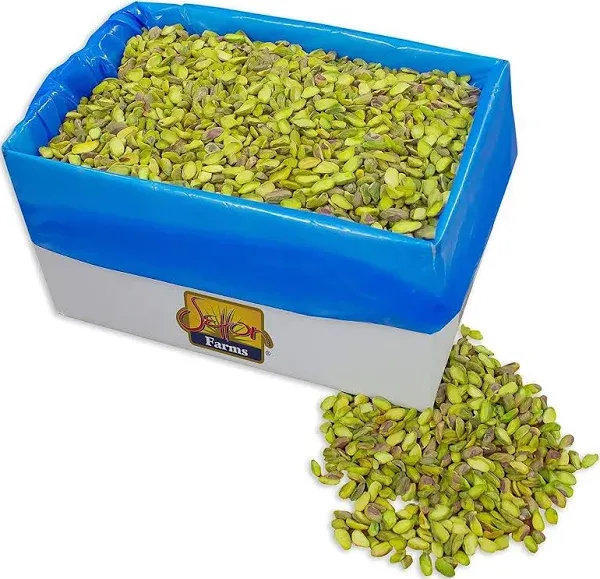 Setton Farms Premium California Raw Pistachio Halves Bulk Pistachio Split Kernels Bulk Raw Pistachio Pieces 5lb Bulk Case Chopped Pistachios for