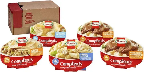 Hormel Compleats Protein Variety Pack Microwave Meals (Pack of 5)