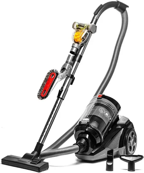 Ovente ST2620B Bagless Canister Cyclonic Vacuum